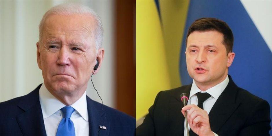 Joe Biden y Volodimir Zelenski entablaron una llamada telefónica para reafirmar compromisos ante tensiones con Rusia.
