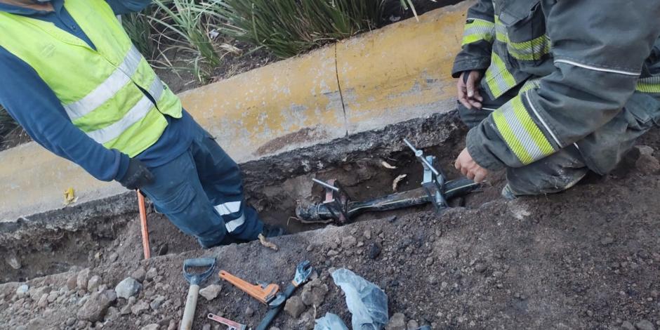 Fuga de gas en Santa Fe se produjo tras labores de excavación en la zona.