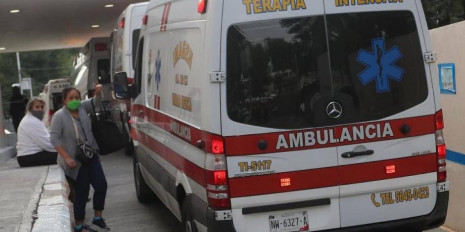 Operación de ambulancias en CDMX.
