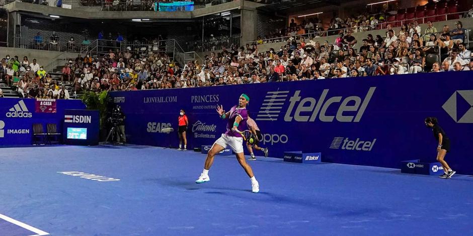 Rafa Nadal avanzó a la siguiente ronda del Abierto Mexicano de Tenis.