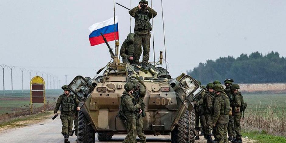 Ejército ruso en operaciones en enero del 2020..