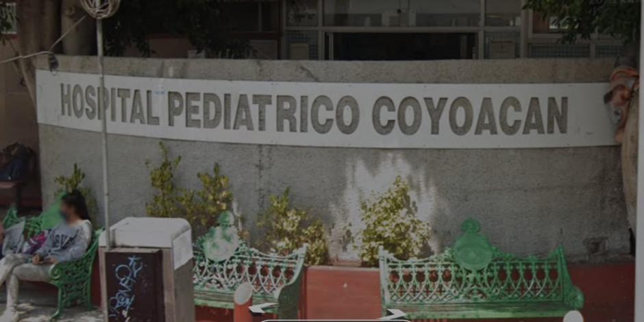 Tras haberse lesionado con un arma de fuego, el menor fue ingresado al Hospital Pediátrico de Coyoacán.