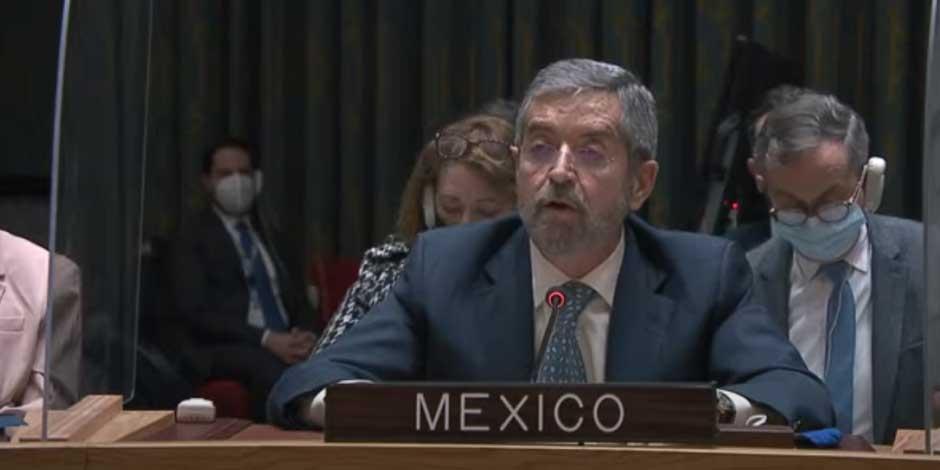 Juan Ramón de la Fuente, representante permanente de México ante la ONU