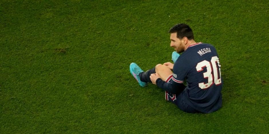 Lionel Messi durante un partido con el PSG de Francia.