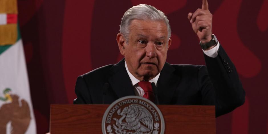 Andrés Manuel López Obrador, presidente de México, este martes 1 de marzo en Palacio Nacional.