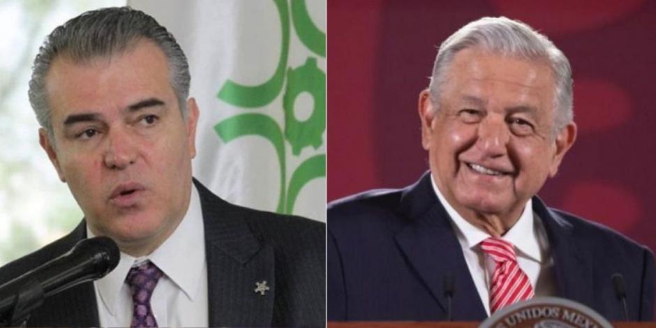 Francisco Cervantes Díaz, nuevo presidente del CCE, y el Presidente Andrés Manuel López Obrador.