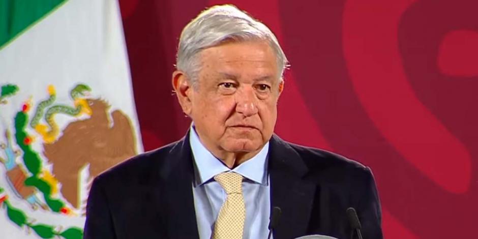 Andrés Manuel López Obrador en su conferencia matutina del 4 de marzo de 2022