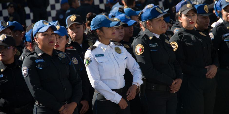 La SSC desplegará a tres mil mujeres policías durante la manifestación prevista para el próximo martes 8 de marzo
