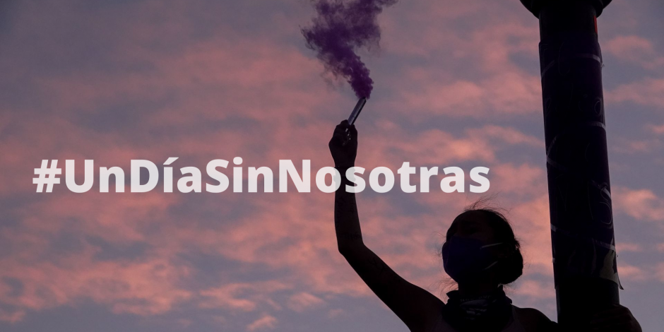 Partidos de oposición y organismos autónomos se sumaron a las protestas feministas de #UnDíaSinNosotras
