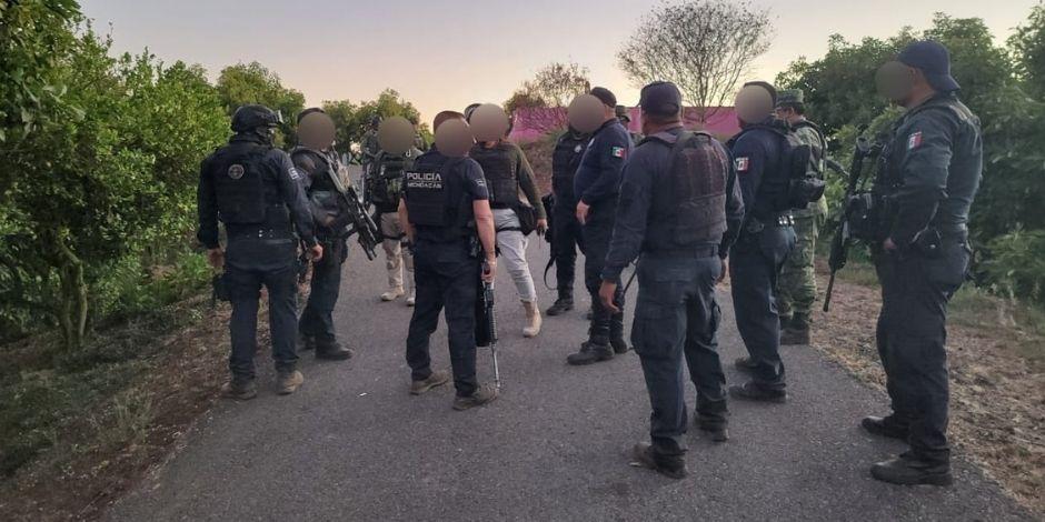 Elementos de Seguridad Pública de Michoacán fueron emboscados en Uruapan.