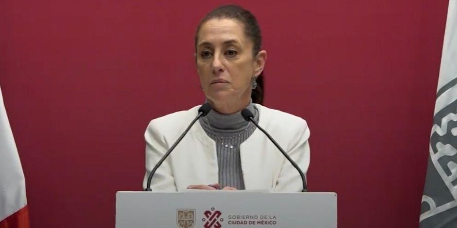 Claudia Sheinbaum aseguró que no existe persecución política por caso Sandra Cuevas.