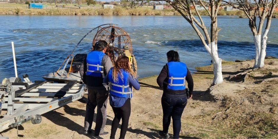INM en Coahuila recupera 19 cuerpos de personas ahogadas en el Río Bravo.