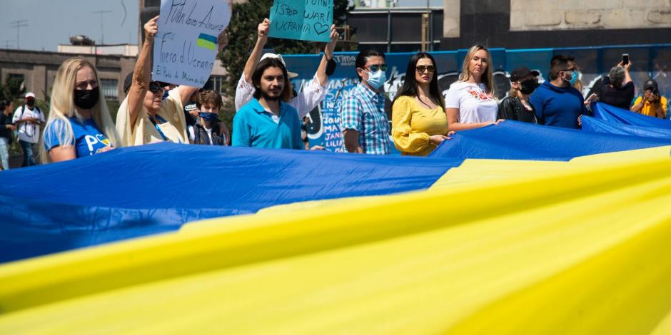 A través de redes sociales, el Movimiento Ucraniano en México señaló que realizarán una protesta bajo el lema: "Elevemos nuestras voces"