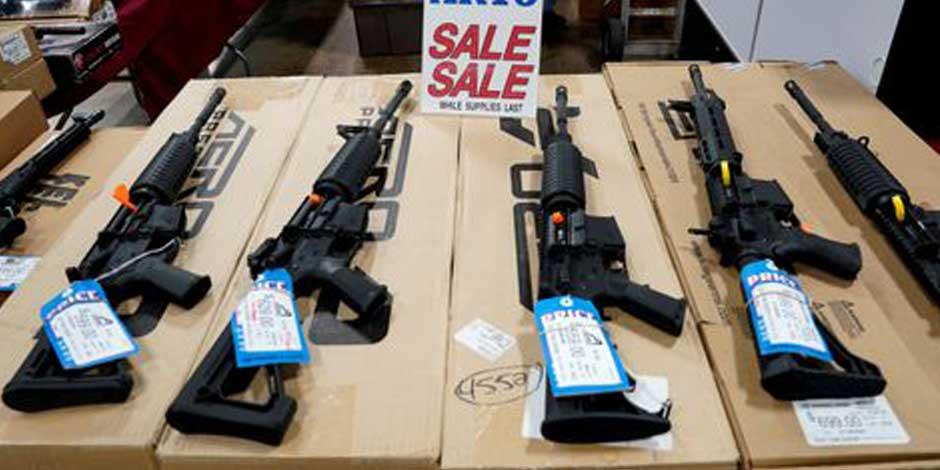 Una venta de armas en Estados Unidos
