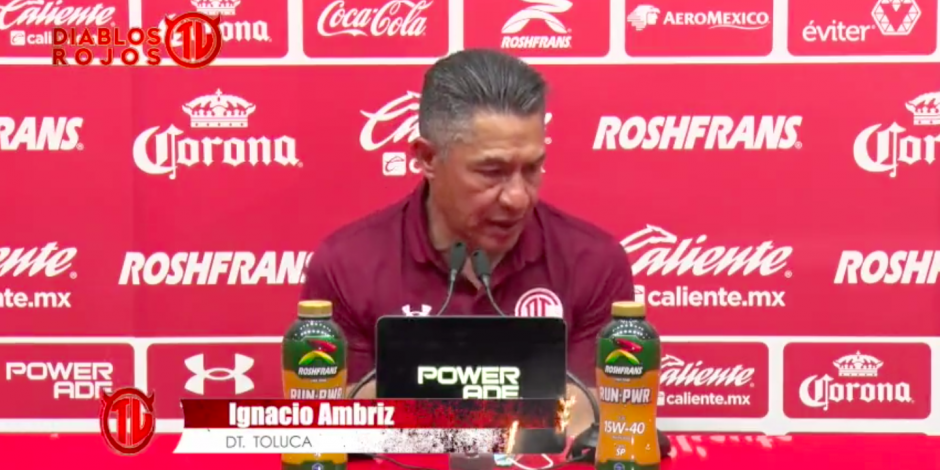Ignacio Ambriz, entrenador del Toluca de la liga MX.