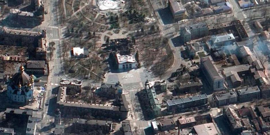 Una escuela de arte en Mariupol fue bombardeada el domingo