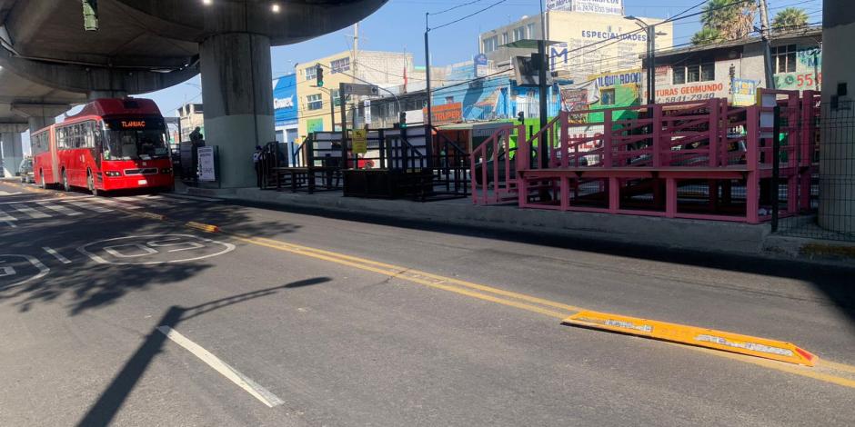 Metrobús abre dos estaciones emergentes en Tláhuac