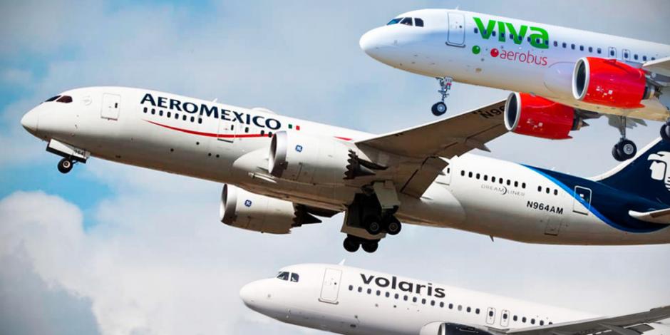 Aerolíneas que operarán en el Aeropuerto Internacional Felipe Ángeles (AIFA).