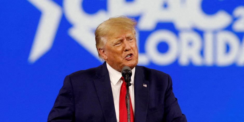 El expresidente Donald Trump, durante la Conferencia de Acción Política Conservadora en Orlando,  el mes pasado.