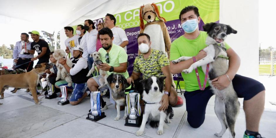 Maratón canino en Coyoacán
