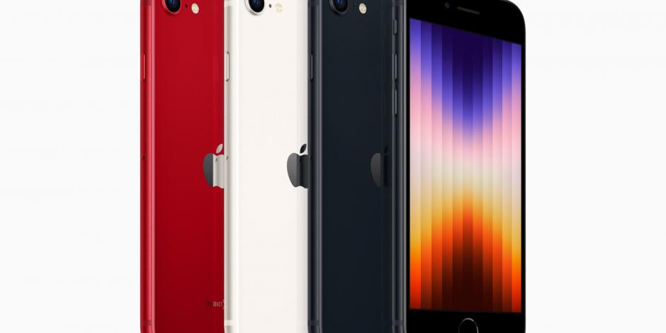 El modelo está disponible en Estados Unidos, desde el pasado 18 de marzo. El iPhone SE 2022 se vende en tres colores (rojo, azul medianoche, blanco estelar). En México estará disponible en las próximas semanas, su precio oficial es: