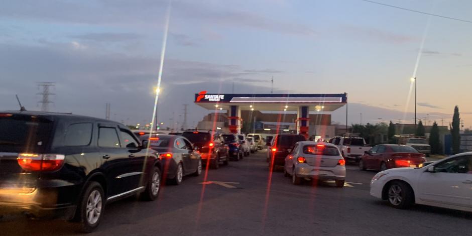 Compras de pánico de gasolina en zona fronteriza