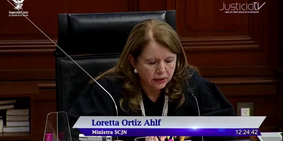 La ministra Loretta Ortiz aseveró que los juezas y jueces asumían el compromiso de reivindicar la legitimidad y la confianza.