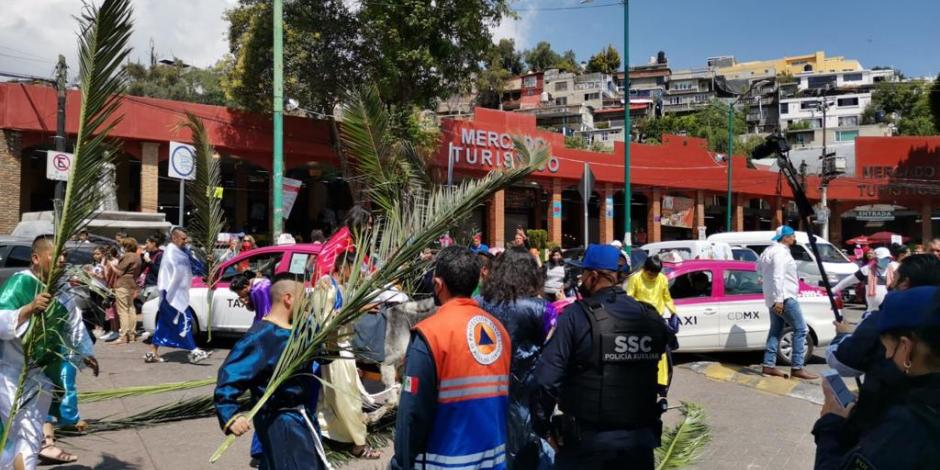 Despliegan operativo de seguridad por Semana Santa en La Magdalena Contreras