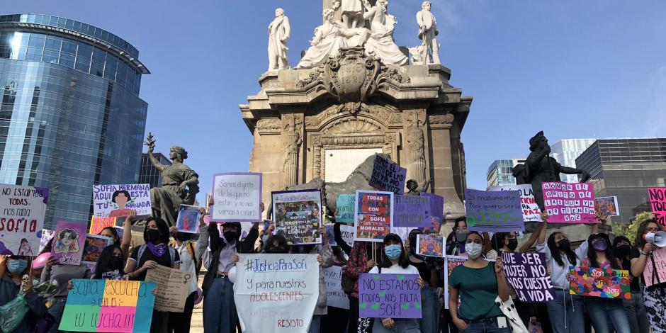 Feministas exigen esclarecer muerte de joven Sofía Morales