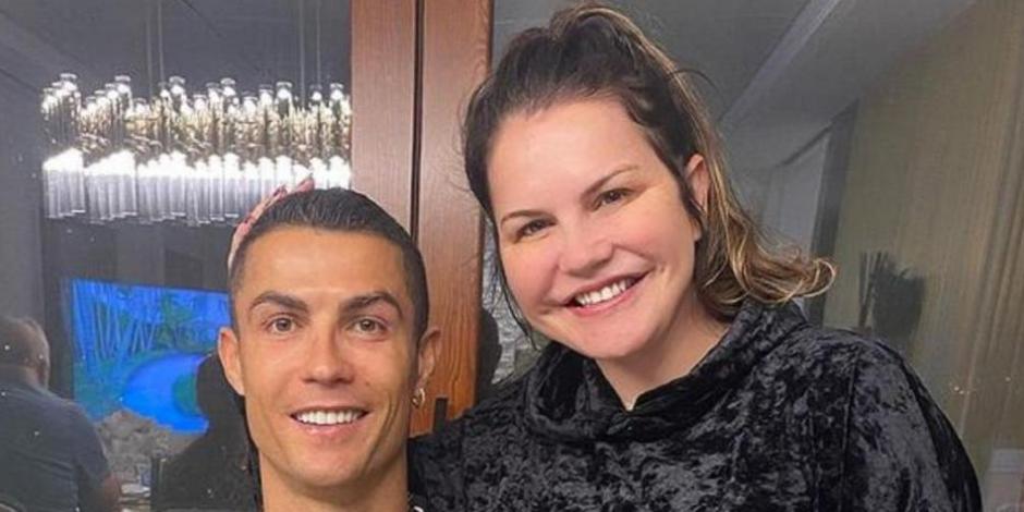 Cristiano Ronaldo y  su hermana Kátia Aveiro.