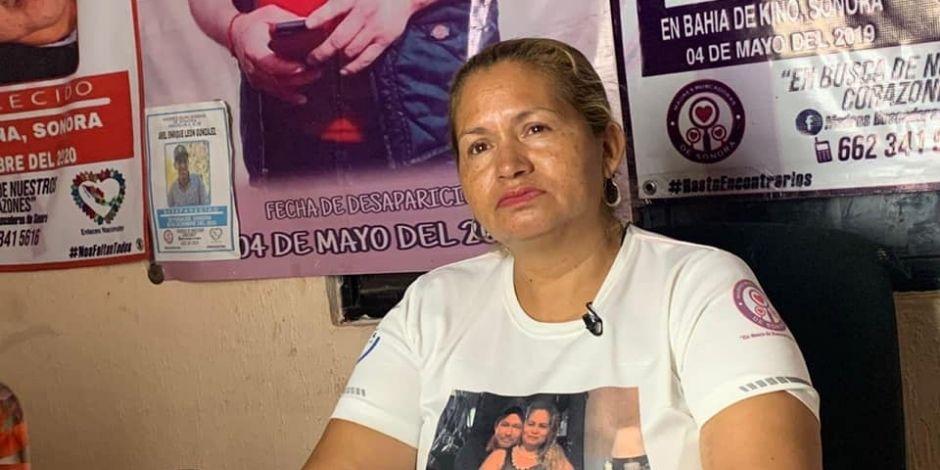 Cecilia Flores Armenta, madre buscadora de Sonora, denunció que en Segob no atienden sus llamadas.