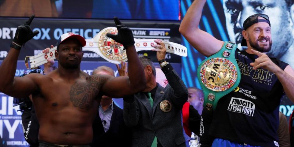 Tyson Fury y Dillian Whyte se enfrentan en pelea de box por el título mundial de peso completo del Consejo Mundial de Boxeo (CMB).