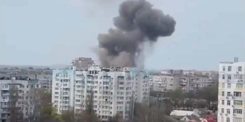 Registro de un ataque cerca de Odesa