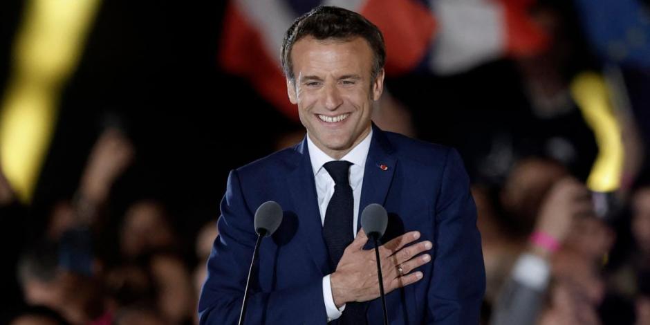 Emmanuel Macron, presidente reelecto de Francia.