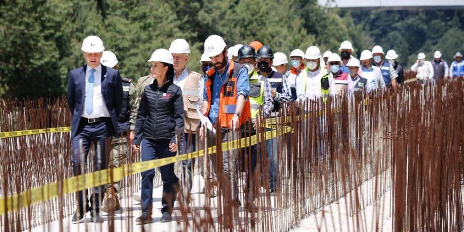 Sheinbaum supervisa avances del Tren Interurbano México-Toluca; prevén entregar obras a finales de junio