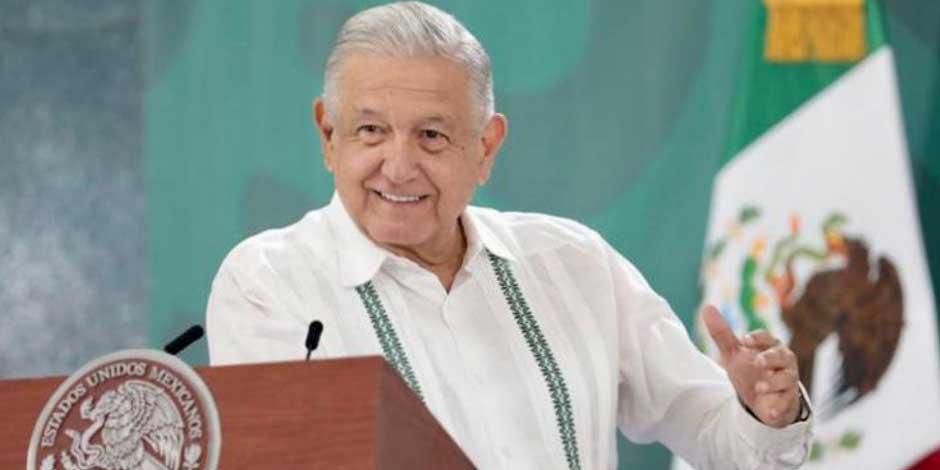 El Presidente, Andrés Manuel López Obrador, durante la conferencia mañanera del 29 de abril de 2022