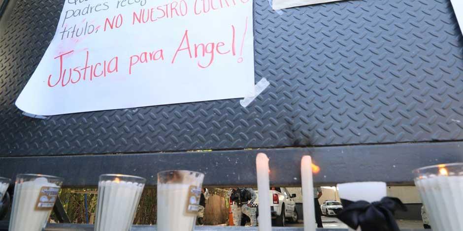 Estudiantes de la Universidad de Guanajuato se manifestaron para exigir justicia por la muerte de Ángel Yael