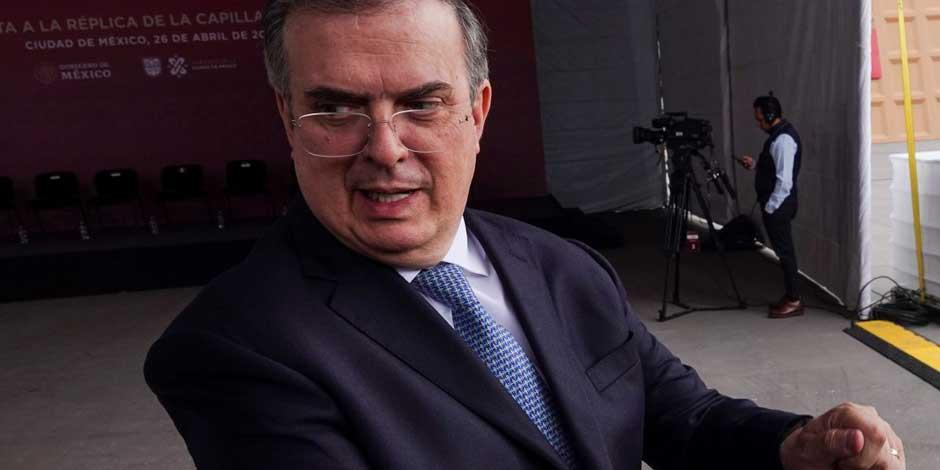 El secretario de Relaciones Exteriores, Marcelo Ebrard