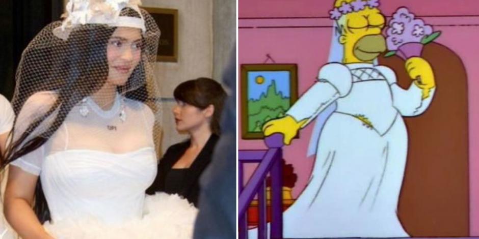 Comparan a Kylie Jenner con Homero Simpson por su vestido para la Met Gala 2022