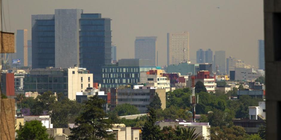 Vista de la zona de Benito Juárez en un día con menos contaminación.