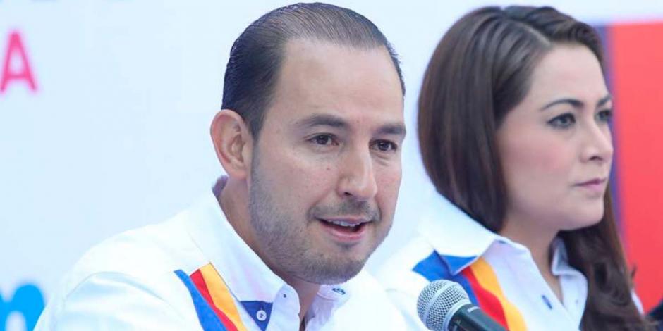 Marko Cortés junto a Tere Jiménez, candidata a la gubernatura de Aguascalientes