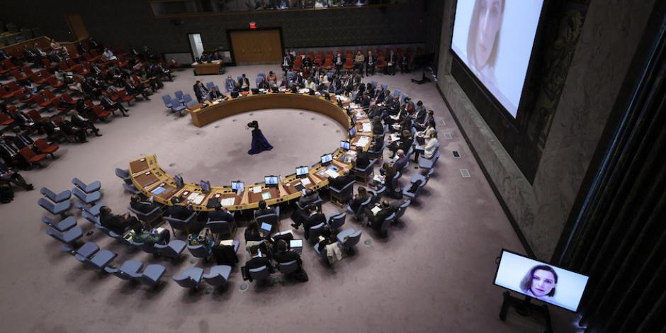 Sesión del Consejo de Seguridad de la ONU, el 5 de mayo.