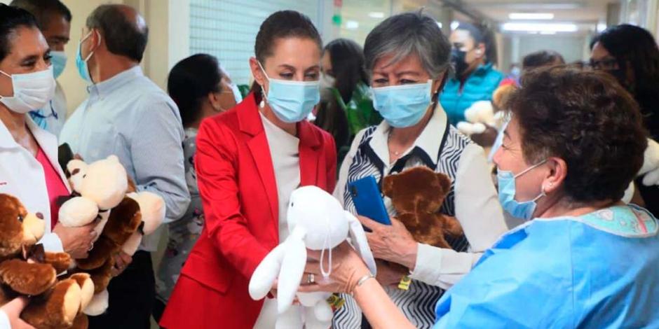 Claudia Sheinbaum acudió al Hospital Materno Infantil "Inguarán"