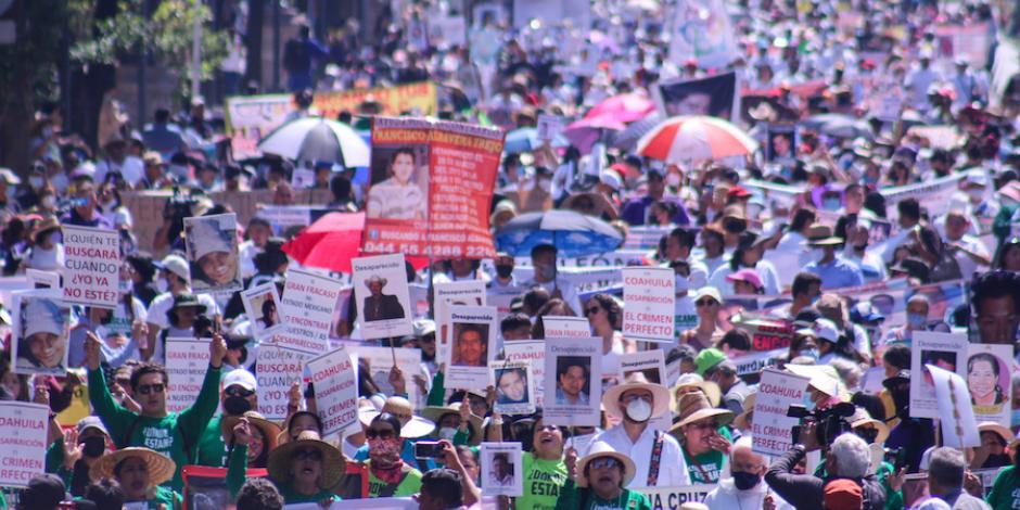 Marcha en la Ciudad de México en semanas pasadas.