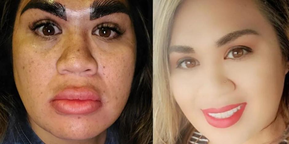 "Me destrozaron la cara": Mujer paga más de 7 mil pesos por microblading y así la dejaron