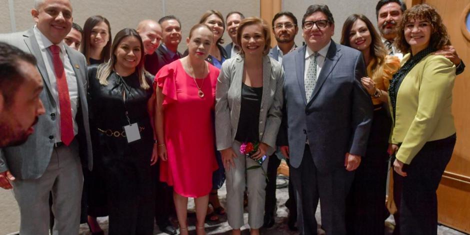 La gobernadora de Chihuahua, Maru Campos Galván, reconoció la labor de los docentes en la entidad
