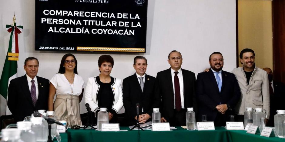 Alcalde de Coyoacán, Giovani Gutiérrez, comparece ante comisiones unidas de Congreso de CDMX