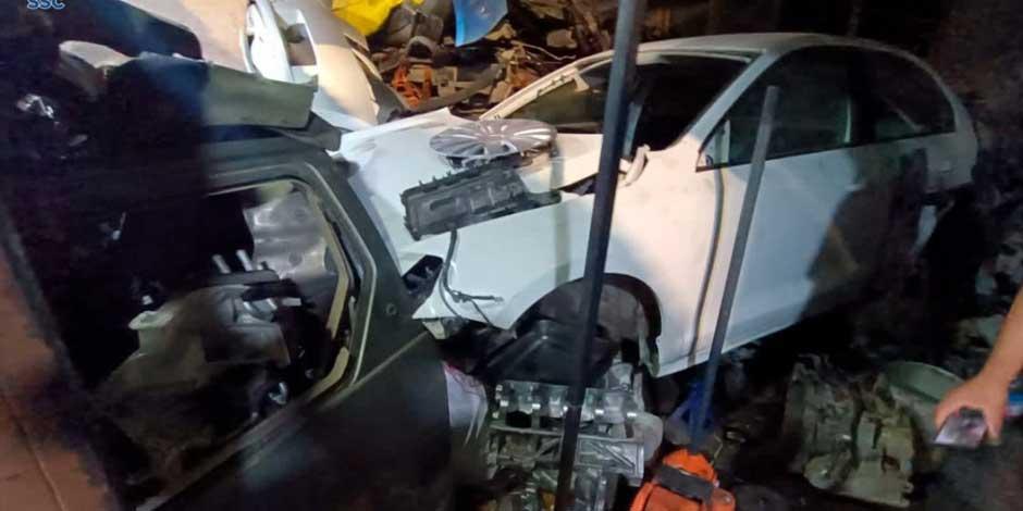 Recuperan 300 toneladas de autopartes robadas en un operativo en Iztapalapa