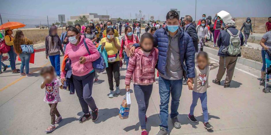 El pasado 19 de mayo, migrantes en Tijuana se manifestaron en calles cercanas al Consulado de Estados Unidos, para protestar contra el Título 42.
