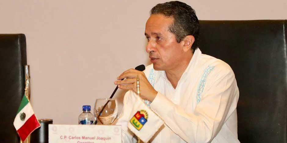 Carlos Joaquín plantea priorizar áreas clave para promover la recuperación y resiliencia económica en Quintana Roo